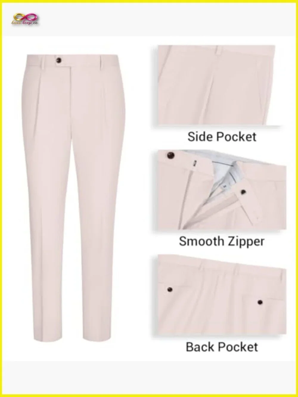 Slim Fit Suit Vest Pants Set Formal Classic Elegant Wedding Business Wear